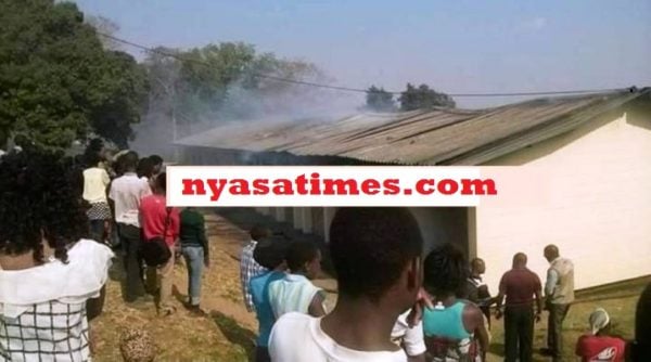 Fire guts hostel at Soche