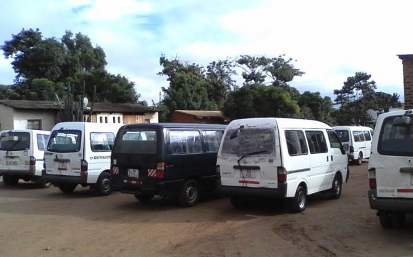 Some of the Minibuses impounded