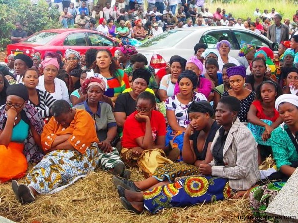 Some of the congregation who attended the funeral ceremony.....Photo Jeromy Kadewere