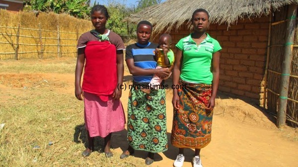 Some of the girls who were withdrawn from early marriage ready to be back to school....Photo Jeromy Kadewere