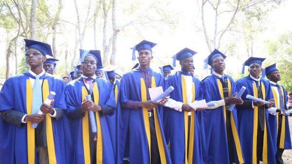 Some of the graduating students at Kachebere