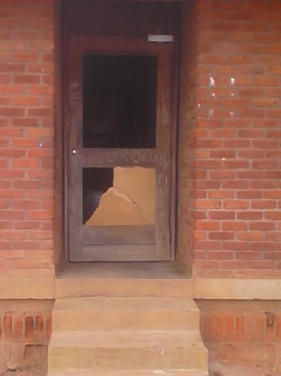 Some of the obvious problems - broken door into girls hostels