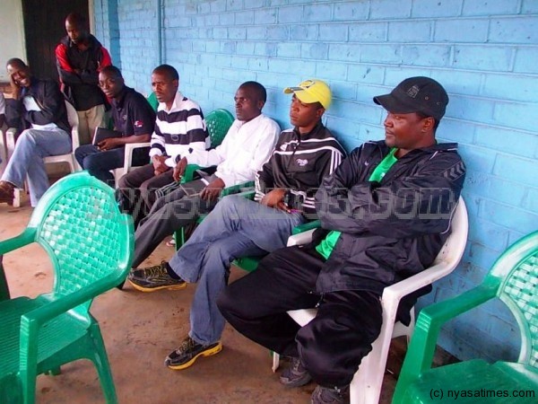 Some of the representatives from the teams during the draw....Photo Jeromy Kadewere