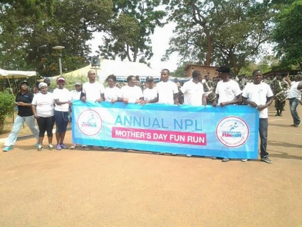 Some of the who participated in the NPL Mothers day Fun run