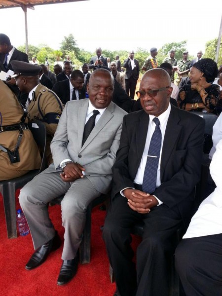 Speaker Msowoya and Malewezi at the funeral