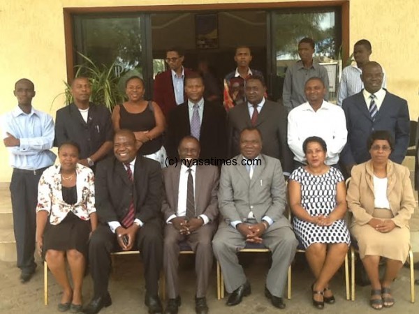 Stakeholders pose for a group photo