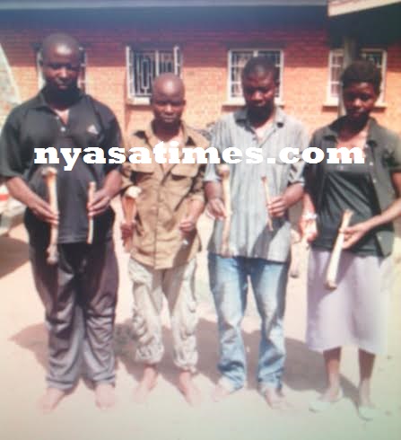 Jailed  with the albino bones: They were arrested in Phalombe