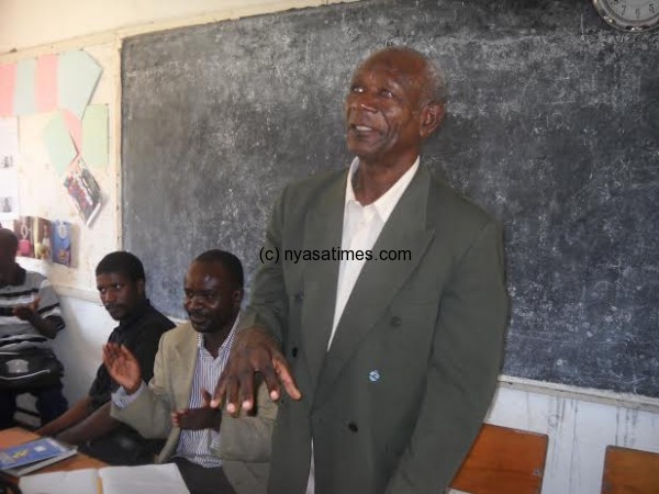 TA Wasambo speaking during the debate.