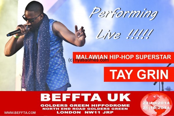 Tay Grin for Beffta awards