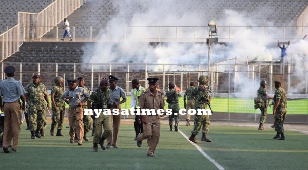 Teargas happy police officers..Photo Jeromy Kadewere