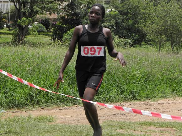 Tereza Master on the finishing line- Pic by Lucky Mkandawire