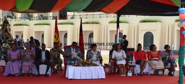 The First Couple present during the children's party