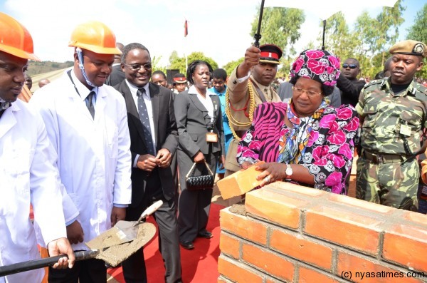 The President lays a foundation stone for the Health Centre at Nancholi on Friday