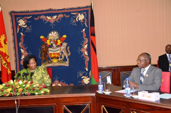 The President makes her remarks the new ministers were sworn in