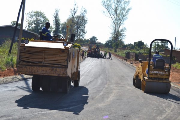 The Zomba District Agriculture road under construction.Pic Francis Mphweya-MANA