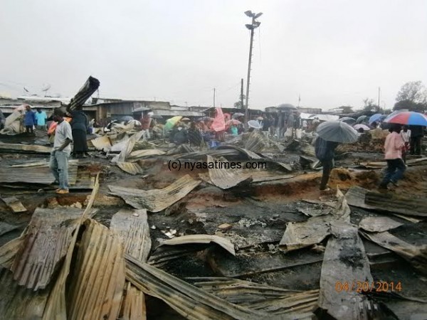 The burnt Mzuzu market