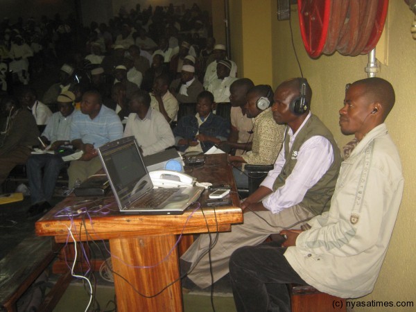 The fuction was covered live by Radio Islam ,  other print and electronic journalists.. far left in front row