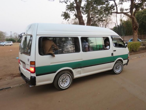 The minibus that was used by Dedza, Pix Alex Mwazalumo