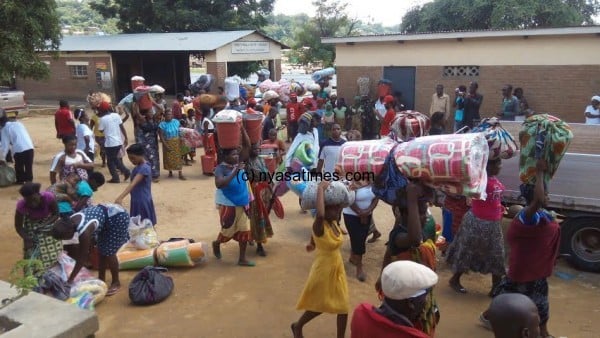 The people of Mbayani received the items