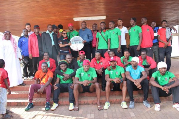 The Cosafa Plate champions , Malawi squad