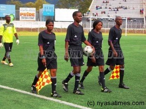 Some of the  refrees hto undergo physical fitness____Photo By Jeromy Kadewere