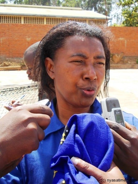 Tigresses official Helen Mpinganjira: Allown us to keep the bus.Photo Jeromy Kadewere