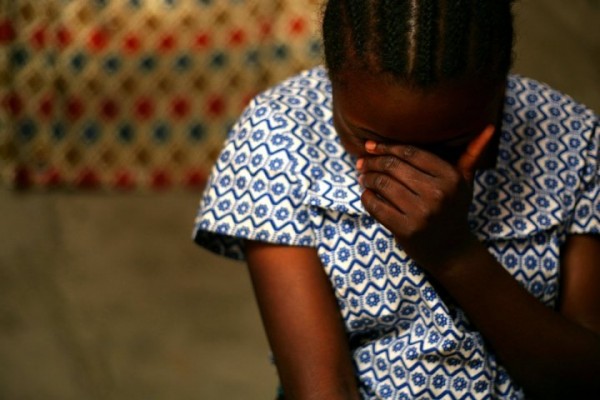 Victim of human trafficking in Africa