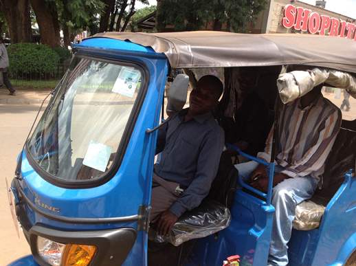 Tricycle that has become a threat to taxi operators
