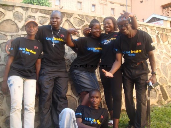 Some of the youths championing the Usaiwale listening clubs
