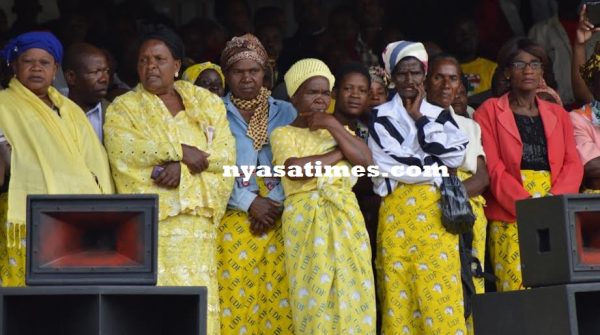 UDF women came to pay their last respect to their party member...Photo Jeromy Kadewere
