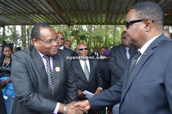 President Mutharika and PP's parliamentary leader Ualdi Mussa