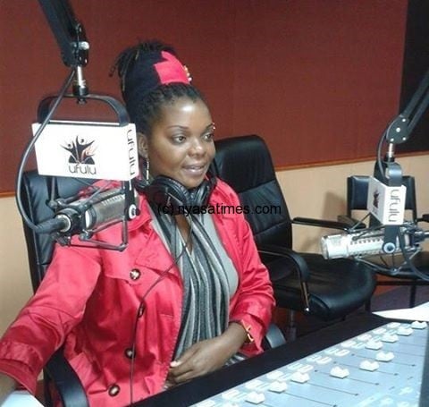 Live on air: Presenter at Ufulu radio