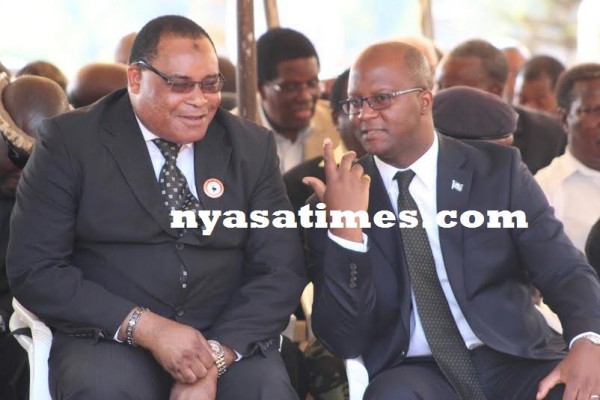 United in grief, Uladi Mussa and Atupele Muluzi -Photo Jeromy Kadewere