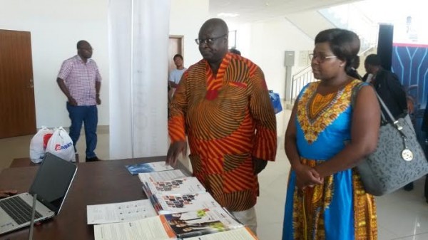 University of Malawi Registrar Okomaatani Malunga also took time to appreciate the displays