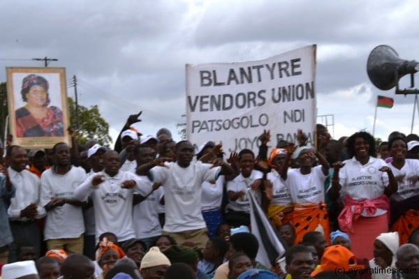 Vendors from Blantyre also attended the celebrations marking Labour Day
