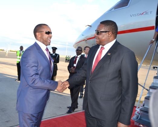 Vice President Saulos Chilima with   President Mutharika  - Pic by Abel Ikiloni