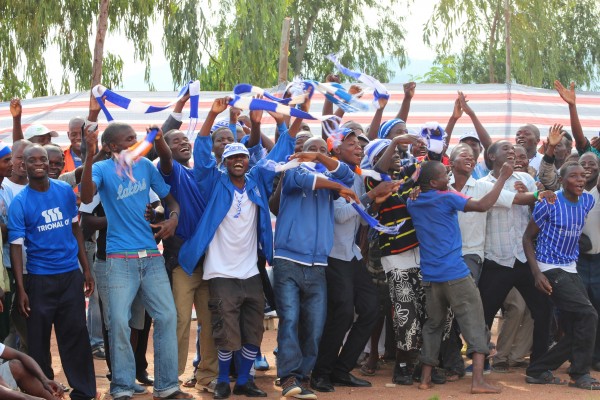 Wanderers fans cheering their team...Photo By Be Forward Wanderers