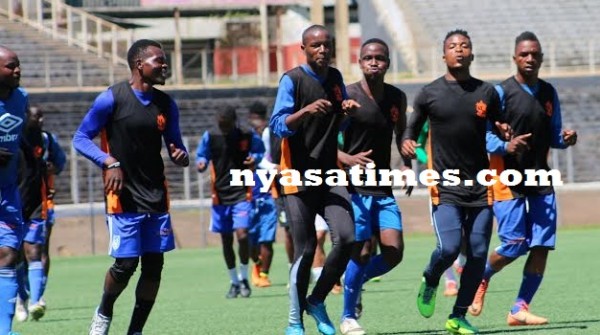 Wanderers players beaming with confidence during training ahead of Lilongwe trip.