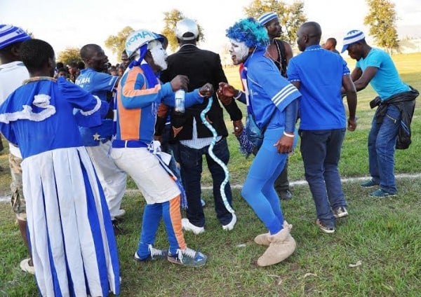 Wanderers supporters  jiving ...Photo Jeromy Kadewere