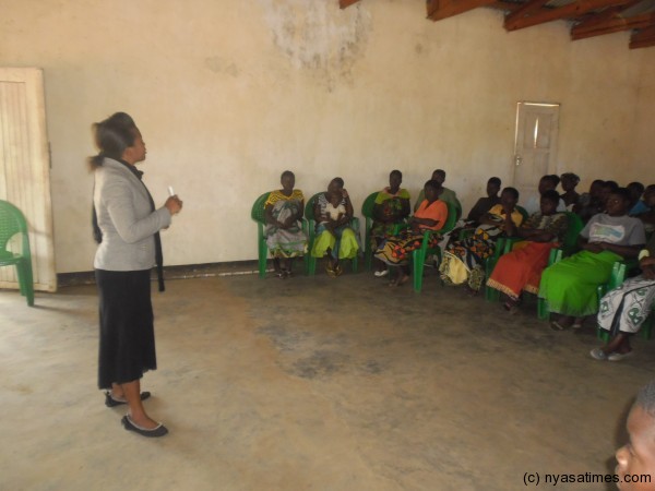 We want you to be economically independent...GENET's Mercy Mituka tells the beneficiaries