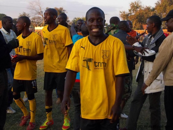 Kamuzu Barrack players celebrating-Photo Jeromy Kadewere/Nyasa Times