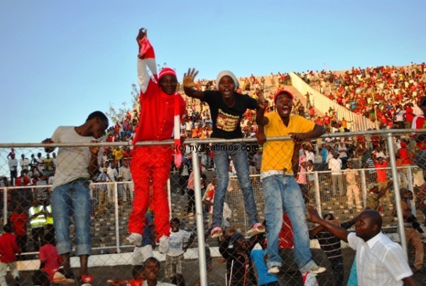 Bullets supporters celebrating win. Who could blame them.....Photo Jeromy Kadewere