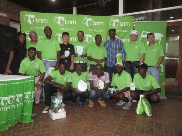 Winners pose for group photo with TNM CEO