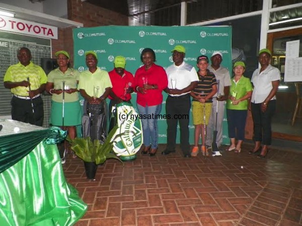 Winners pose with the sponsors
