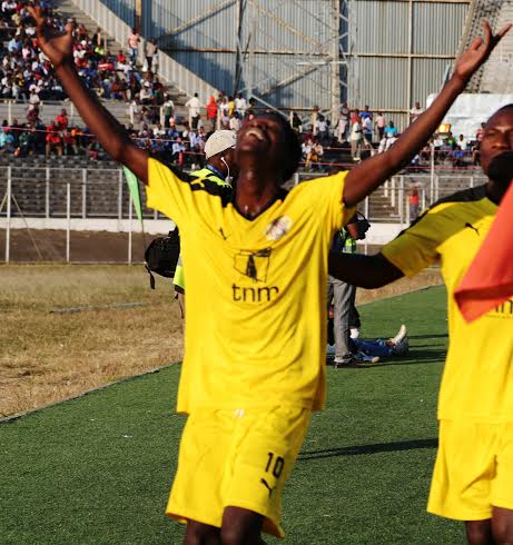 Yamikani Chester celebrating his goal...Photo Jeromy Kadewere.