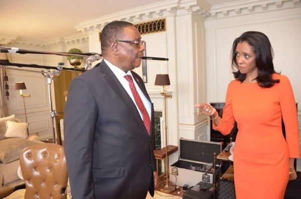 President Mutharika with BBC's journalist Badawi after 'Hard Talk'