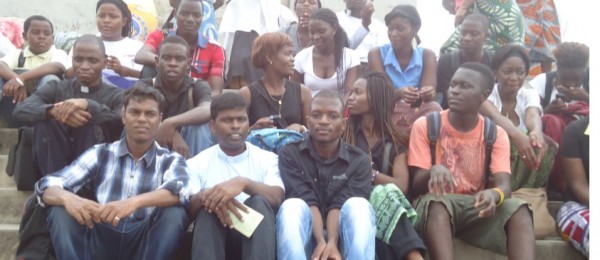 Students and lecturers from DMI-St John the Baptist University, Mangochi