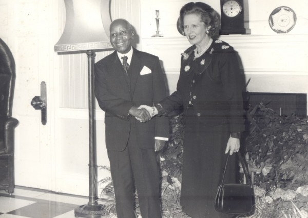 Kamuzu with former British Prime Minister Margaret Thatcher