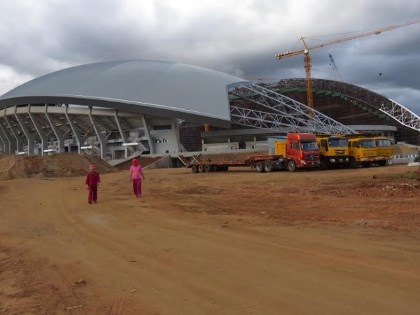 Taking shape- The Bingu national stadium