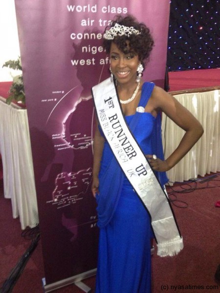 Malawi's Alexina first runners up at Miss Black Africa UK contest